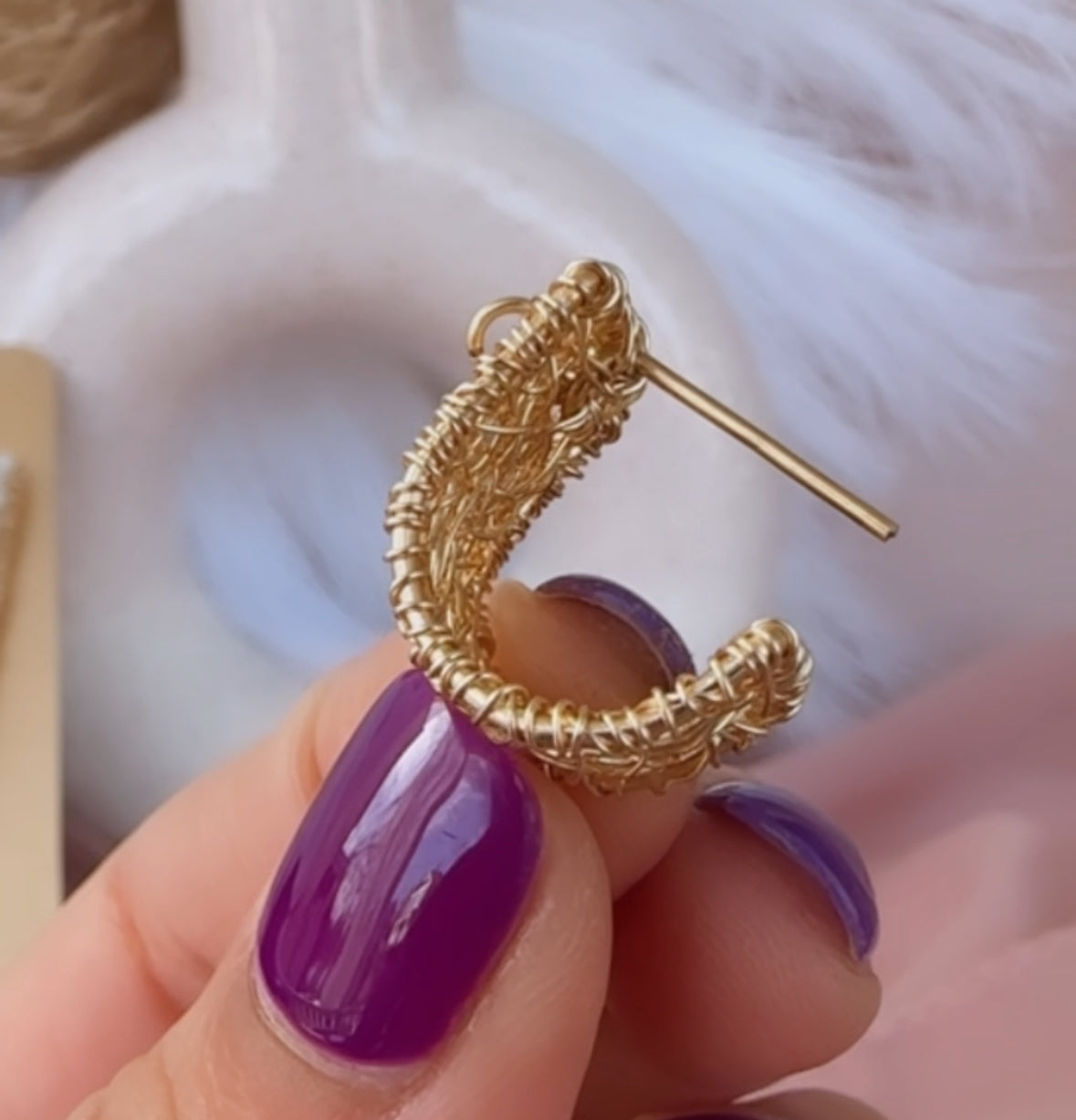 stud earrings gold