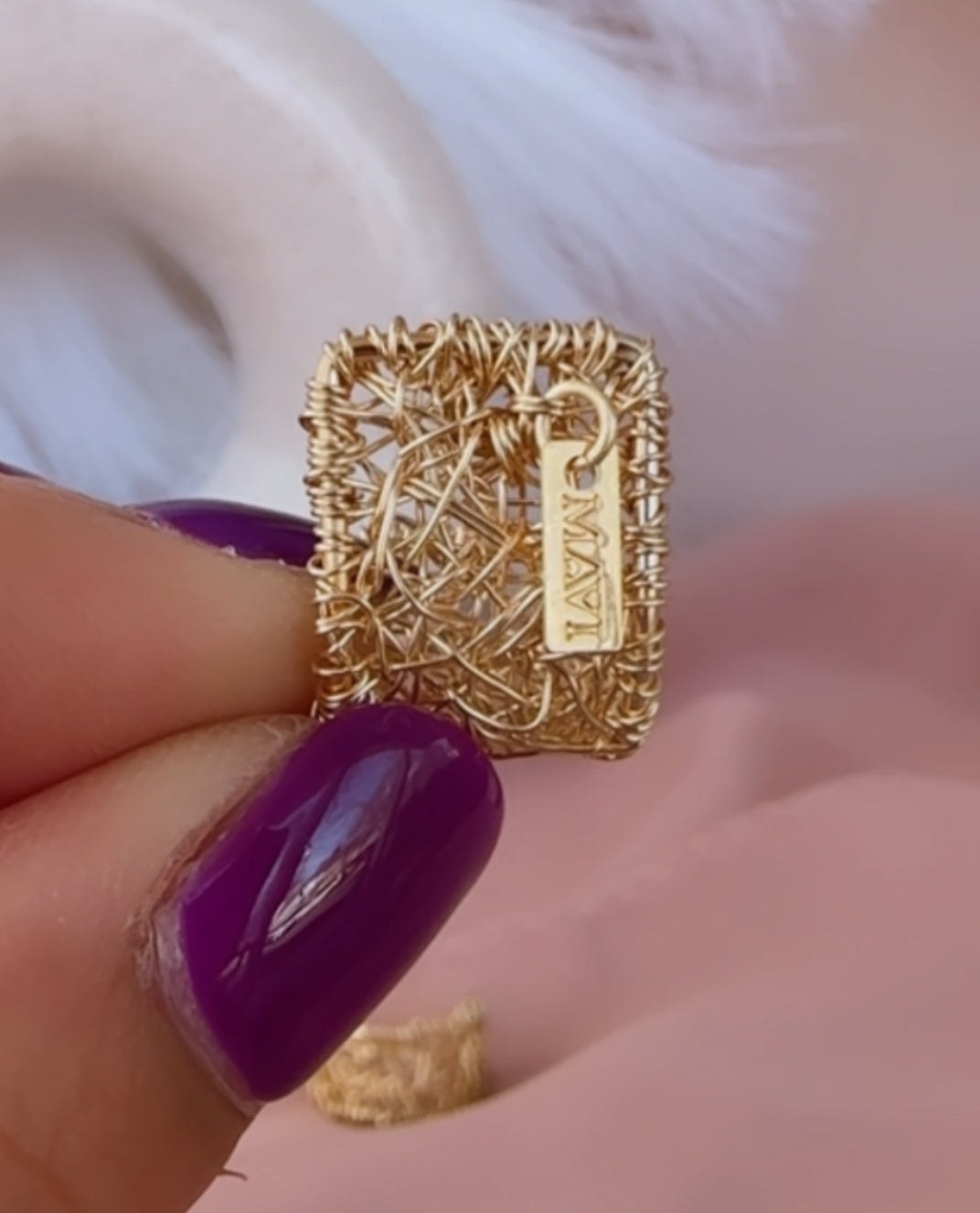 tiny hoop gold hoop