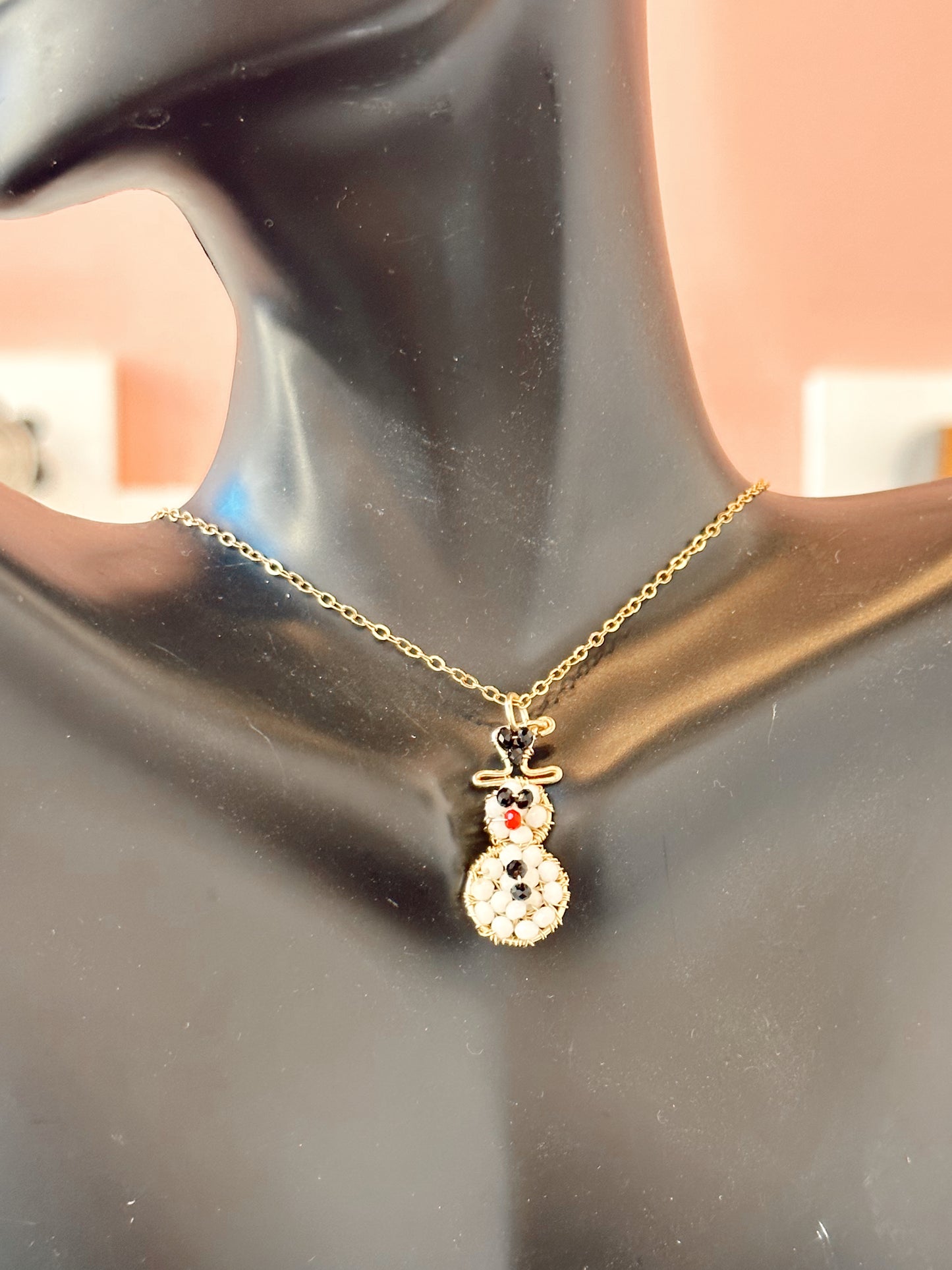 snowman necklace